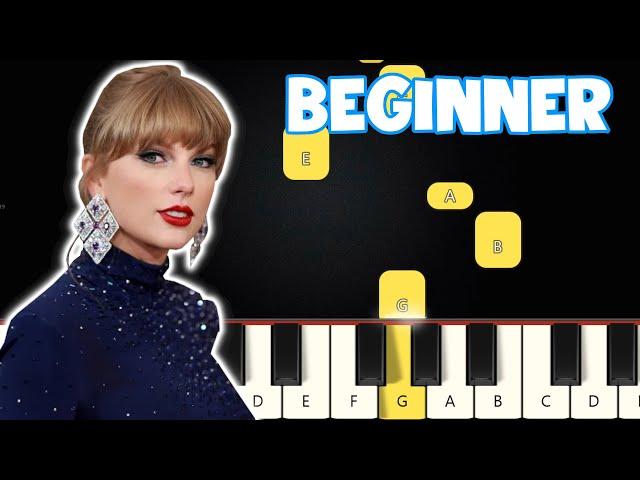 Shake It Off - Taylor Swift | Beginner Piano Tutorial | Easy Piano