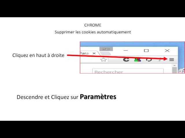 Chrome supprimer les données automatiquement