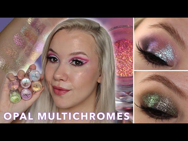 Multichrome Monday | Newest Karla Cosmetics Opal Multichromes | Swatches, comparisons & 2 looks
