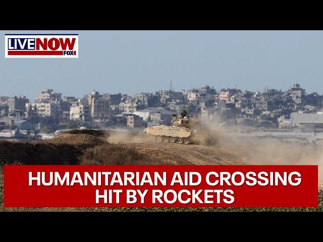 BREAKING: Hamas fires rockets at Gaza humanitarian aid crossing | LiveNOW from FOX