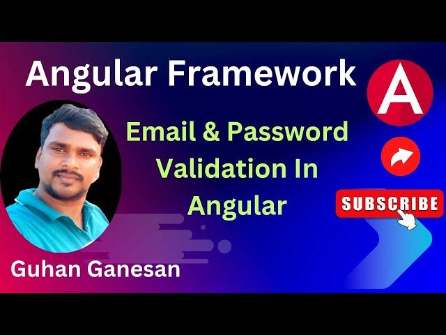  Email & Password Validation | Angular Forms | Reactive Form Validation | Reactive Forms #angular