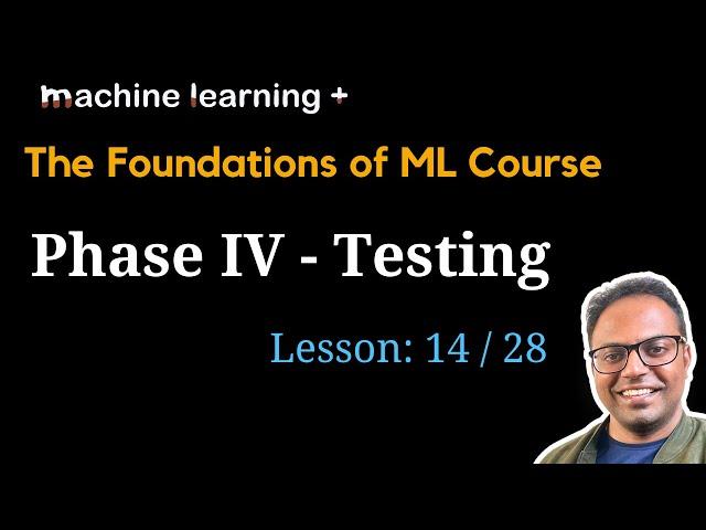 Testing stage of Machine Learning model | #14 of 28 | Foundations of ML: The Big Picture