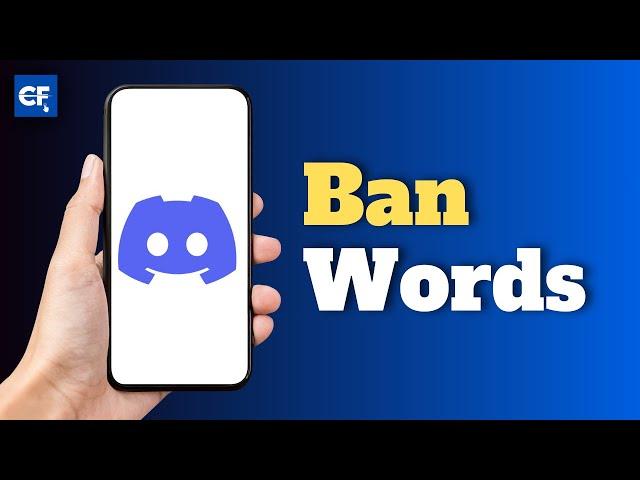 How To Ban Words on Discord Tutorial