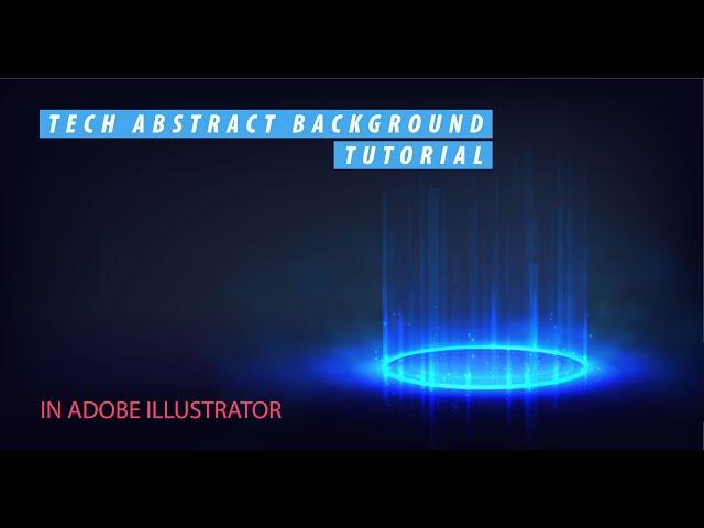 Abstract tech background. Adobe Illustrator tutorial.