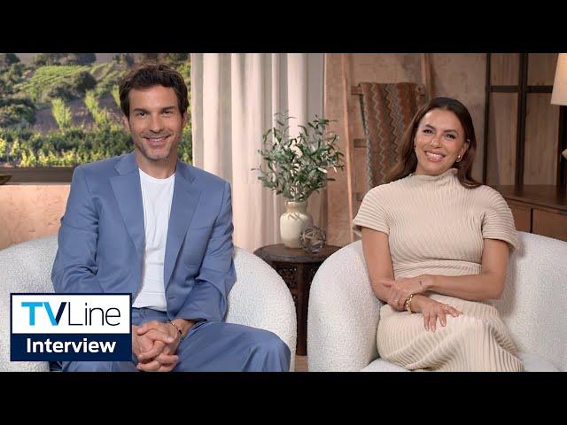 Land of Women | Eva Longoria and Santiago Cabrera on Finale Kiss, Love Story