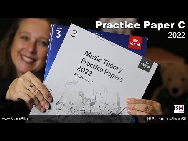 ABRSM Grade 3 Music Theory Practice Paper C 2022 - with Sharon Bill