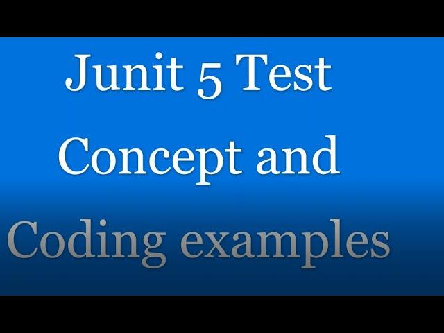 Junit 5 Test Annotation