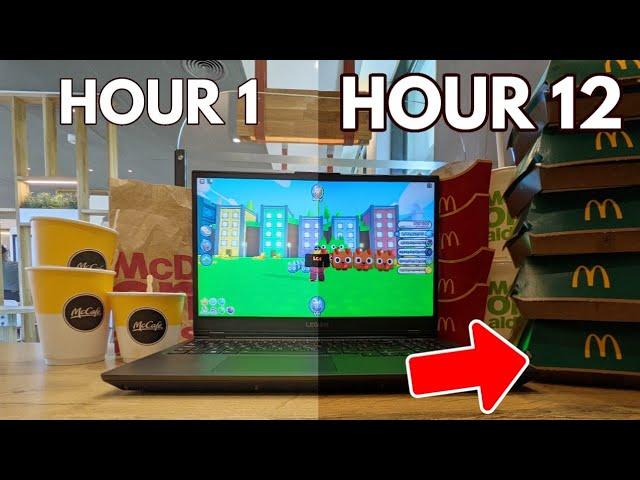 i SPENT 12 HOURS at MCDONALD'S playing Pet Simulator X