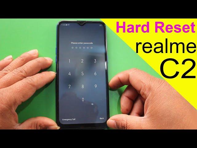 How To Hard Reset Realme C2 RMX1941 Bypass Screen Lock | Pattern | Pin | Password