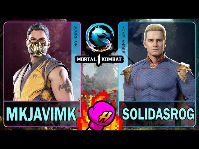 MK1 MKjavimk (SCORPION) VS Solidasrog (HOMELANDER)Mortal Kombat 14K 60ᶠᵖˢ