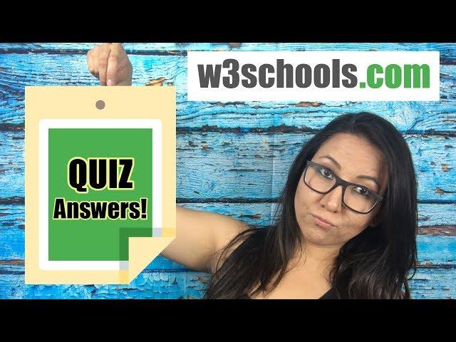 Learn SQL Fast - W3schools SQL Quiz Answers (with Walk-Through)