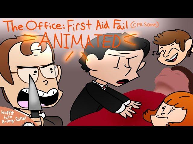 The Office US - First Aid Fail (CPR Scene) Animated