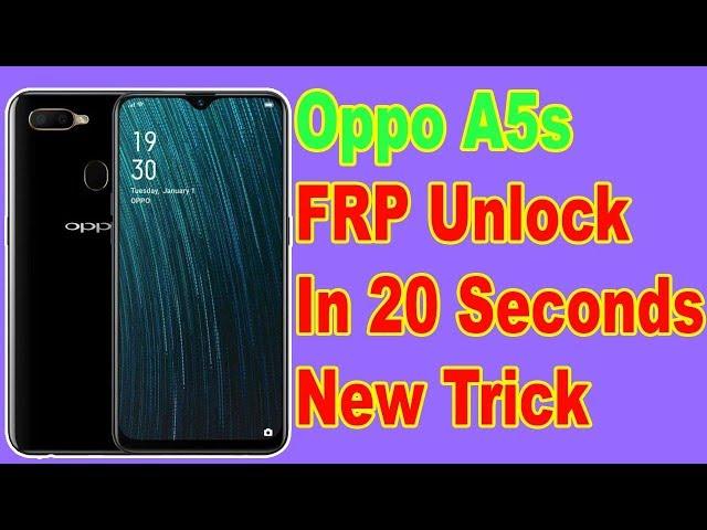 Oppo CPH1909 FRP Bypass In 20 Seconds | Oppo A5s Google Account Bypass In Seconds  A5s Unlock