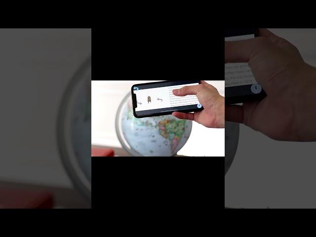 Interactive AR Globe with LED Illumination #interaction #interactive #globe #stem #madeinusa