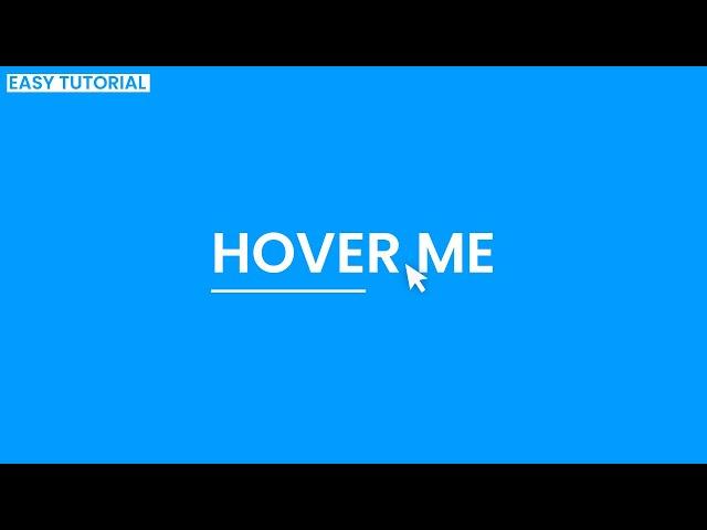 Very Cool Underline Button Hover Animation in CSS - Tutorial