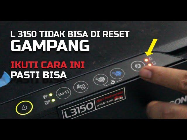 cara mudah mengatasi printer L3150 lampu berkedip tidak bisa photo copy