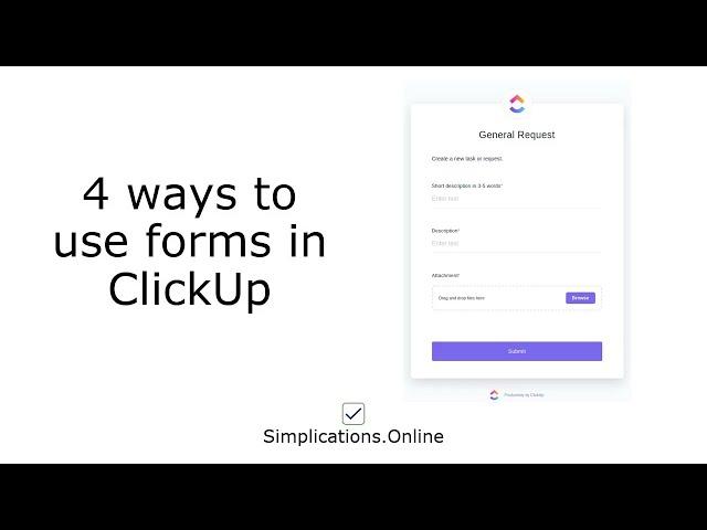 4 ways to use forms in ClickUp