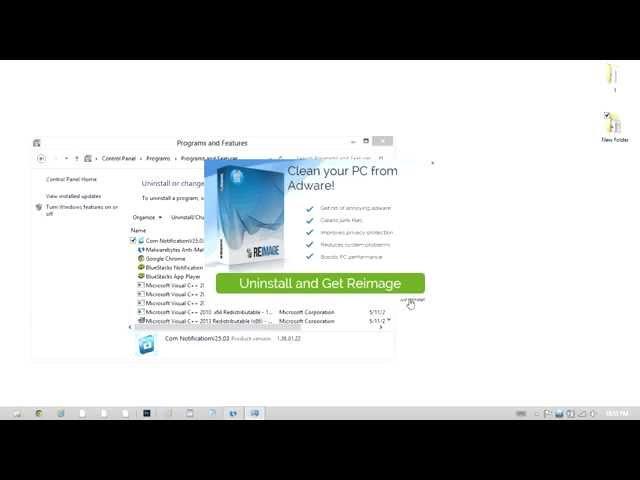 How to remove Com Notification (Removal for Windows)