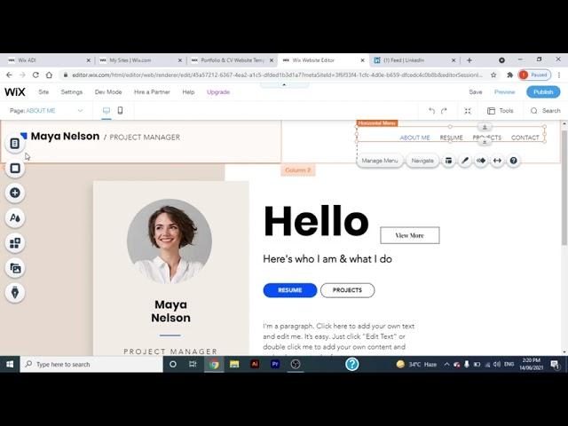 How to create clickable button or menus that leads to a gallery or any page on wix.com - Tutorial