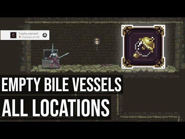All Empty Bile Vessel Locations (Fountain of Life Trophy) - Blasphemous