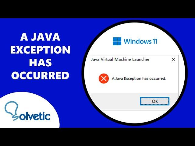 A JAVA Exception has Occurred FIX