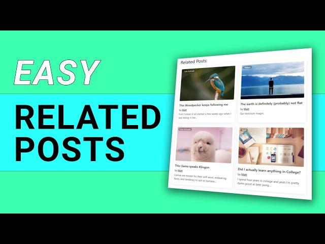 Add Related Posts to ANY WordPress Theme (using free plugins)