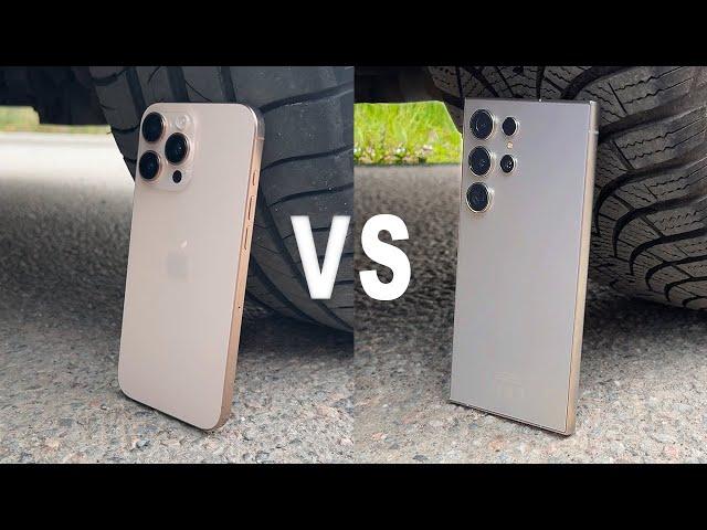 iPhone 16 Pro Max vs Samsung Galaxy S24 Ultra vs CAR