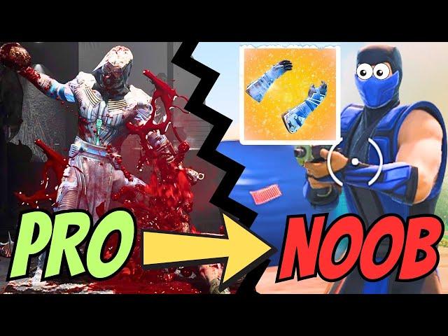 Mortal Kombat PRO PLAYER tries SUB ZERO in FORTNITE (why am I raging at kids)