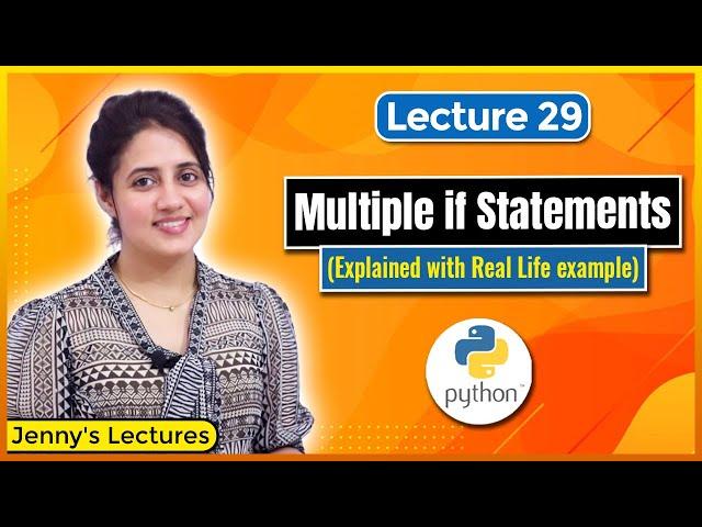 P_29 Multiple if Statements in Python  | Python Tutorials for Beginners