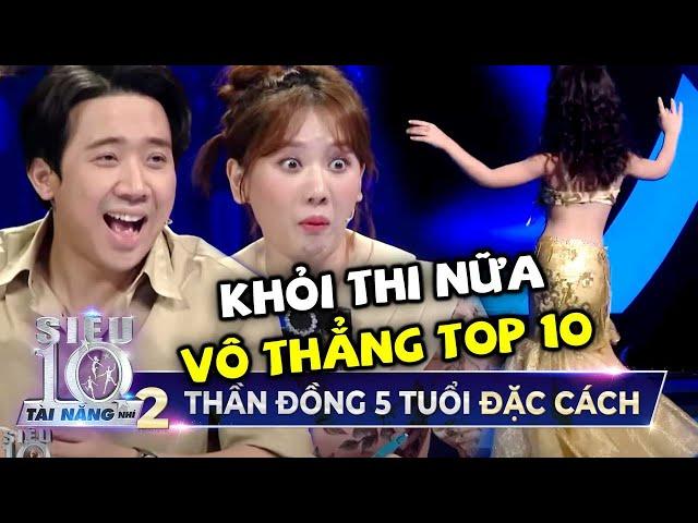 Vừa xuất hiện Thần Đồng Đu Dây 5 Tuổi đã được Trấn Thành, Hari Won đặc cách 'VÔ THẲNG TOP 10'