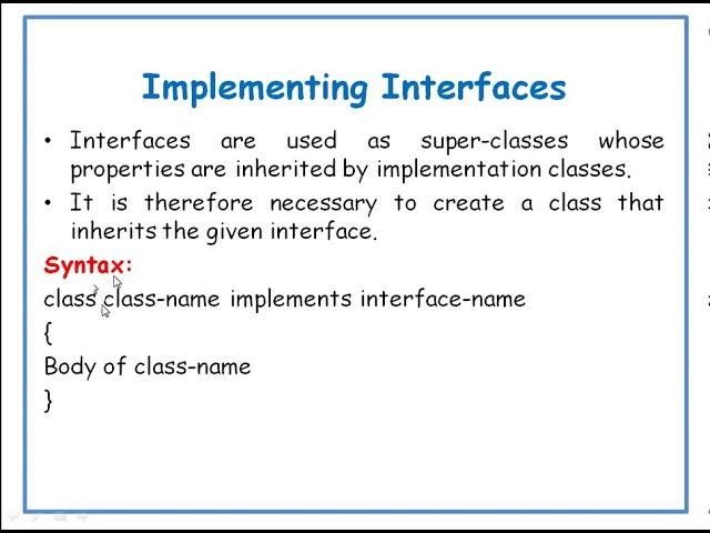 Implementing Interfaces in java in Telugu || JAVA in Telugu Lecture-42