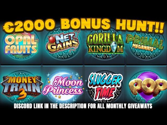 €2000 BONUS HUNT!! 16 BONUSES!!