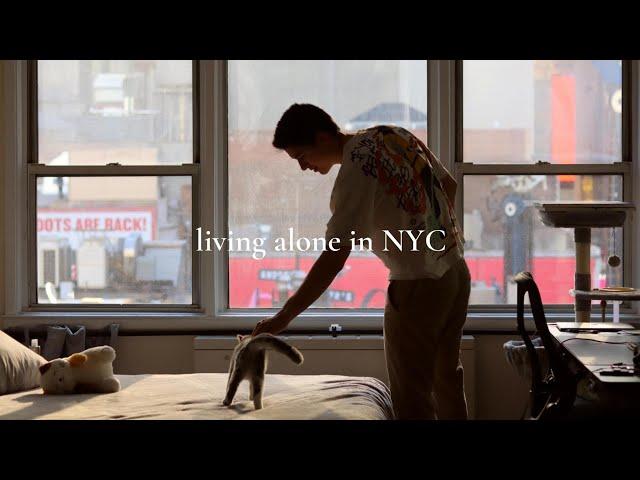 my daily routine living alone in nyc at 21 | calm and productive