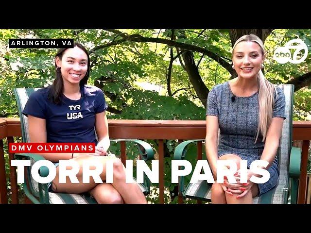 Swimmer Torri Huske returns to Arlington from her summer in Paris