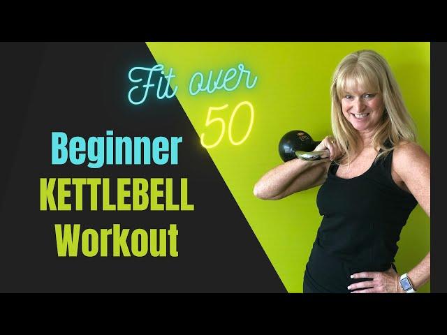 20 minute Kettlebell Workout for Beginners with Warmup & Stretch | Kettlebell Exercises over 50