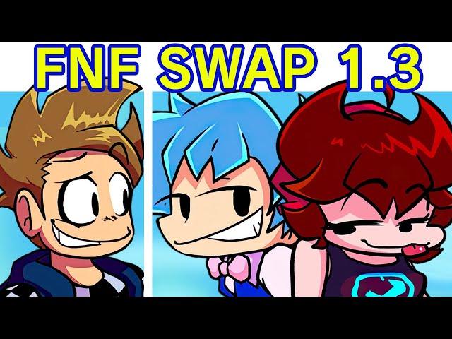 Friday Night Funkin' but BF & GF Swapped Roles | Saturday Night Swappin' 1.3 (FNF Mod/Eddsworld)