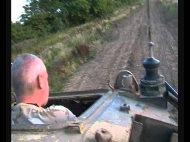 TankNutDave driving a (retired) British Army 432 APC