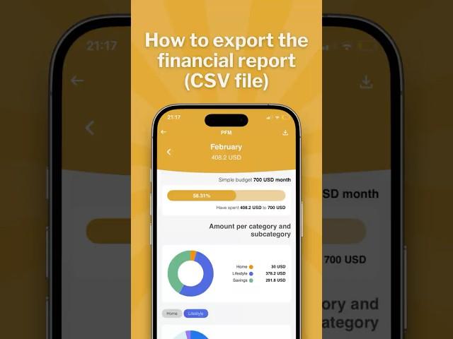 How to export the financial report (CSV file) | Tidy Money