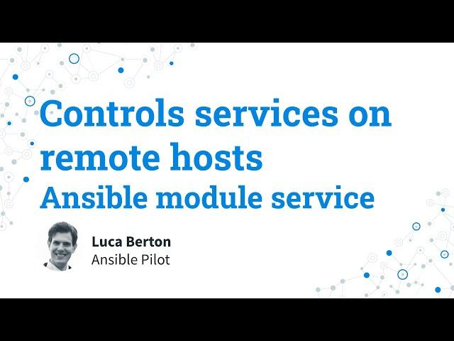 Restart services on remote hosts - Ansible module service