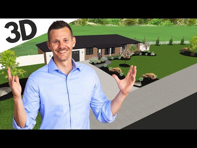 Front Yard 3D Tutorial  (Landscape Designer Secrets Revealed)