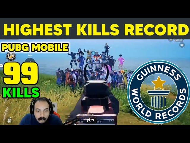 99 Kills New PUBG world Record TPP Mode | PUBG Mobile Guinness World Record Highest Kills Match