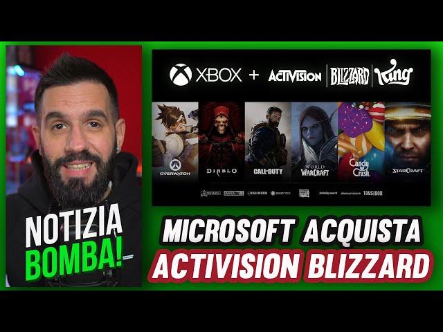 CLAMOROSO! MICROSOFT ACQUISTA ACTIVISION BLIZZARD! Call of Duty esclusiva Xbox?