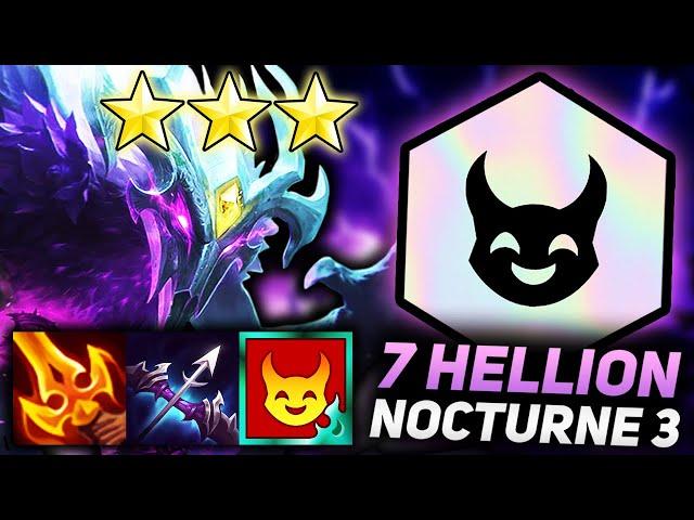 7 HELLION 3 STAR NOCTURNE HIGHROLL!! | Teamfight Tactics