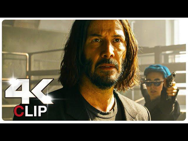 Neo Meets Morpheus Scene | THE MATRIX 4 RESURRECTIONS (NEW 2021) Movie CLIP 4K