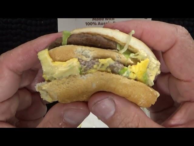 ASMR - Whispering While Eating a Big Mac - McDonald's Burger - Australian Content