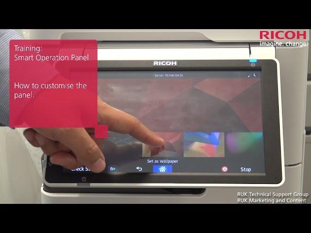 Training | How to customise the Smart Operation Panel on your printer