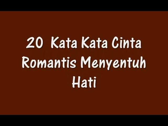 20  Kata Kata Cinta Romantis Menyentuh Hati