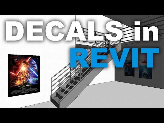 Decals in Revit photos for posters, paintings and TV screens Tutorial