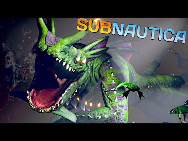 SUBNAUTICA: How to GET RID of the SEA DRAGON LEVIATHAN [Glitch]