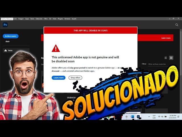 Esta aplicación de Adobe sin licencia no es genuina y se desactivará pronto | SOLUCION 2024